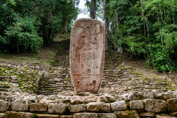 Yaxchilan Uma Antiga Cidade Maia Localizada Margem Rio Usumacinta Estado — Fotografia de Stock