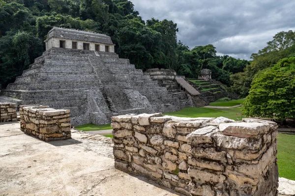Вид Археологічне Місце Паленке Мексика — стокове фото