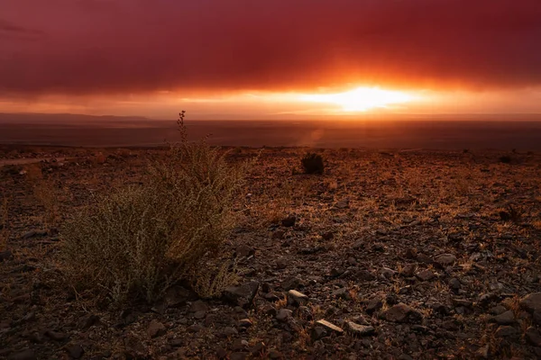 Atacama Sivatag Naplementekor Chilében — Stock Fotó