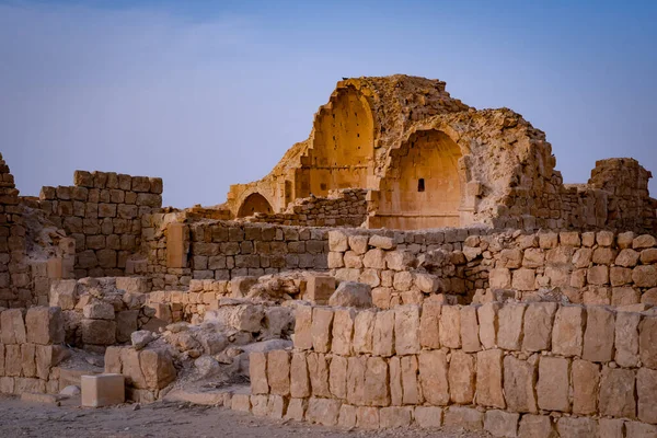 Shivta Una Antigua Ciudad Desierto Del Neguev Israel Shivta Fue — Foto de Stock