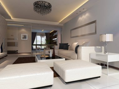 ev iç 3d rendering