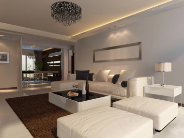 ev iç 3d rendering