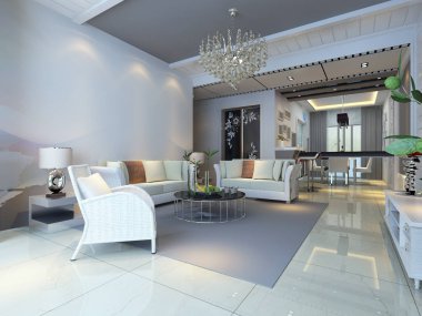 ev iç 3d rendering