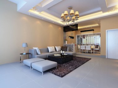 ev iç 3d rendering