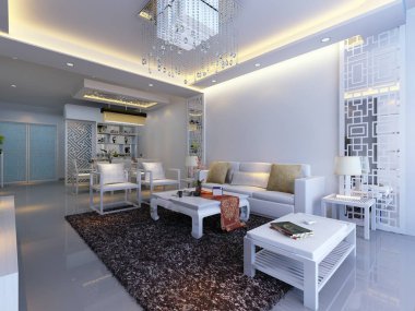 ev iç 3d rendering