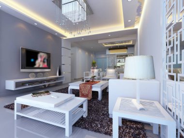 ev iç 3d rendering