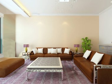 ev iç 3d rendering