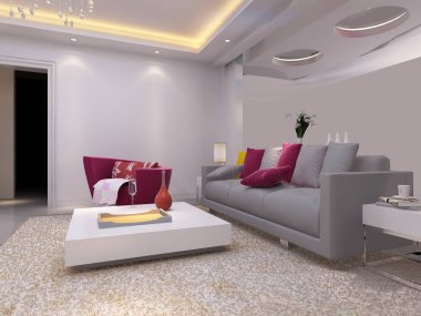 ev iç 3d rendering