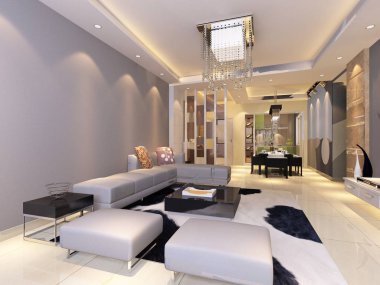 ev iç 3d rendering