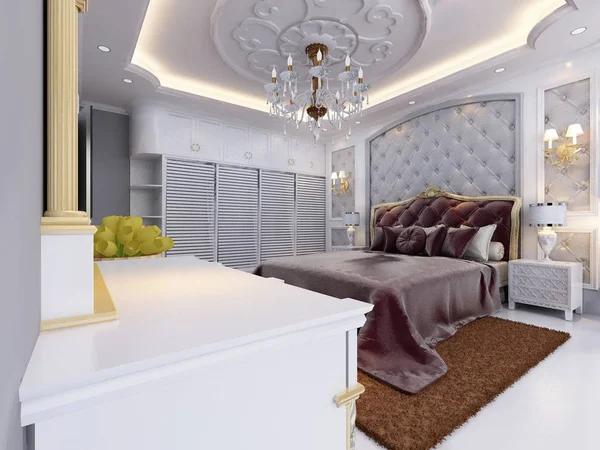 Rendering bed room — Stock Photo, Image