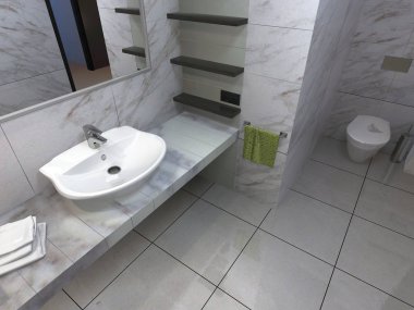 bir banyo iç işleme