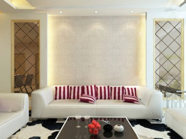 ev iç 3d rendering