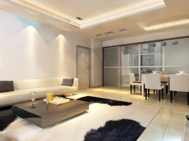 ev iç 3d rendering
