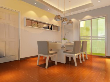 ev iç 3d rendering