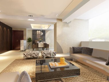 ev iç 3d rendering