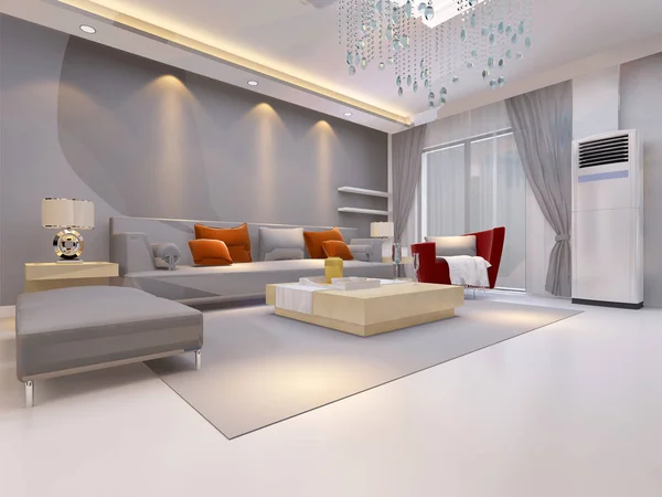 Interieur 3D-rendering — Stockfoto