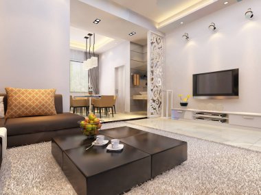 ev iç 3d rendering