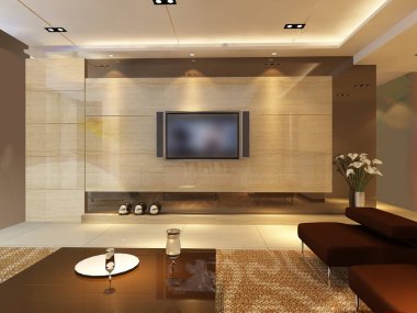 ev iç 3d rendering