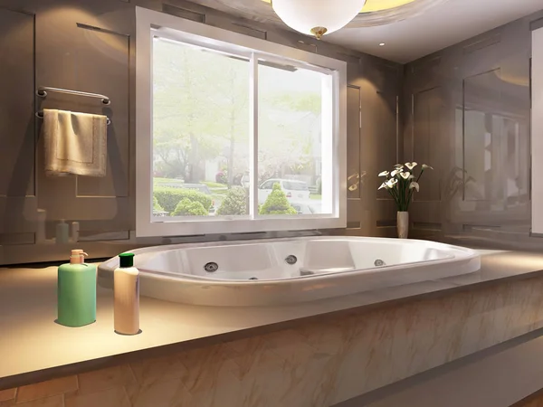 Rendering Cuarto de baño renderizado interior —  Fotos de Stock