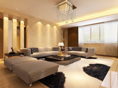 ev iç 3d rendering