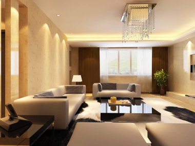 ev iç 3d rendering