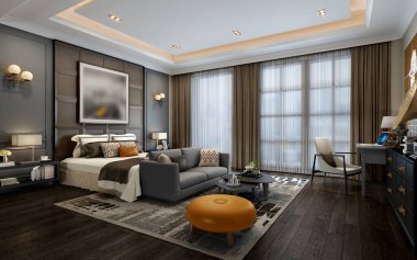 3D yatak odası, çok rahat.. 