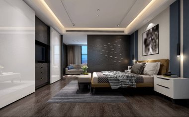 3D yatak odası, çok rahat.. 