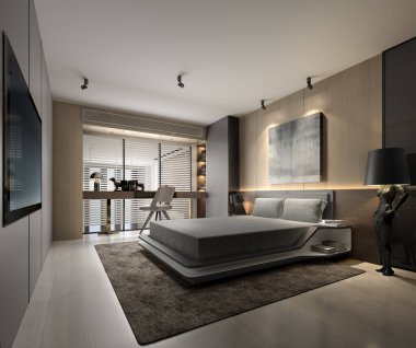 3D yatak odası, çok rahat.. 