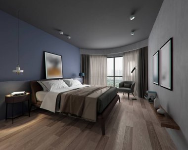 3D yatak odası, çok rahat.. 