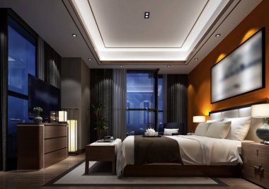 3D yatak odası, çok rahat.. 