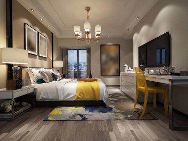 3D yatak odası, çok rahat.. 