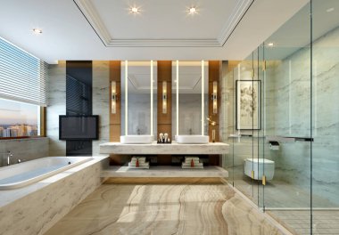3D banyo içi görüntüleme.