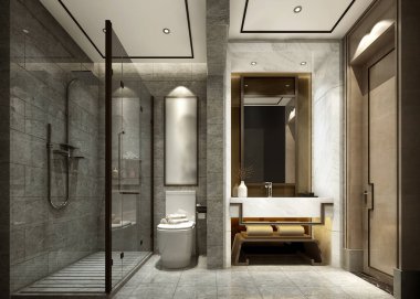 3D banyo içi görüntüleme.