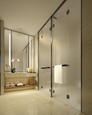 3D banyo içi görüntüleme.