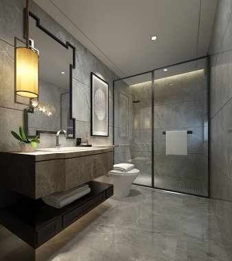 3D banyo içi görüntüleme.