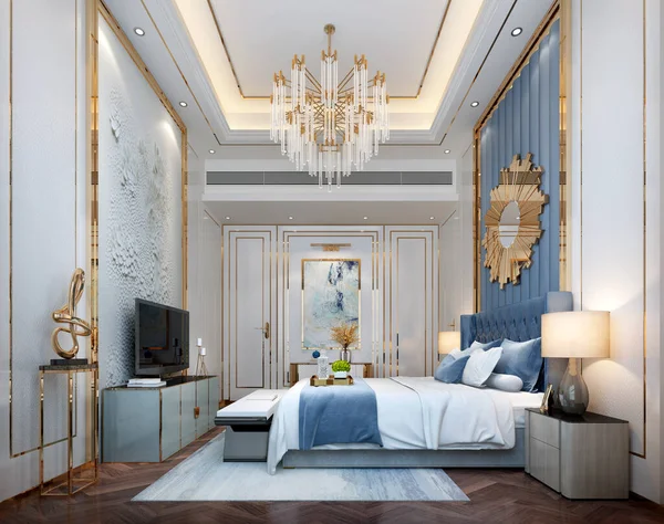 Rendering Bed Room Comfortable — Stock Photo, Image