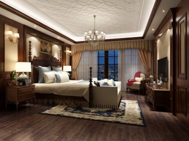 3D yatak odası, çok rahat..  