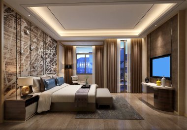 3D yatak odası, çok rahat..  