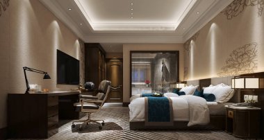 3D yatak odası, çok rahat.. 