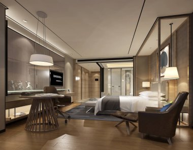 3D yatak odası, çok rahat.. 