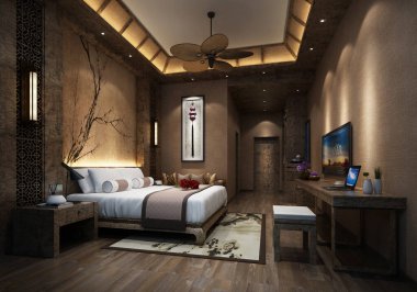 3D yatak odası, çok rahat.. 