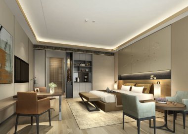 3D yatak odası, çok rahat.. 