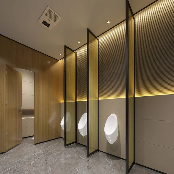 トイレ内装の3Dレンダリング — ストック写真