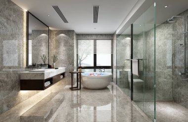 3D banyo içi görüntüleme.