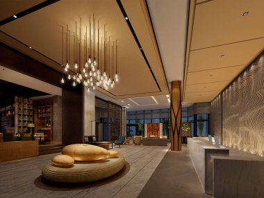 boş lobi iç işleme. 