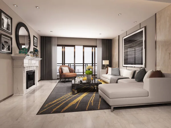 Rendering Van Interieur — Stockfoto