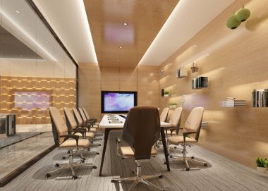 3D render konferans salonu 