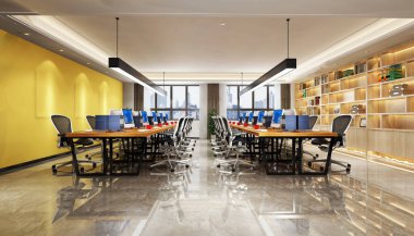 modern ofis 3D görüntüleme 