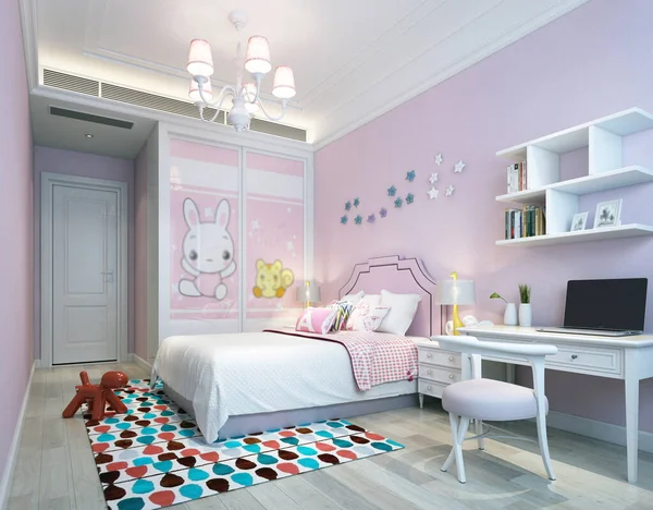 Rendering Children Room Comfortable — Stock Photo, Image