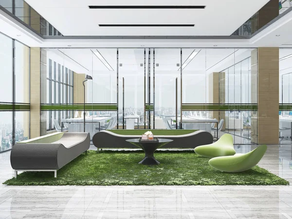 Rendering Vuoto Lobby Interno — Foto Stock